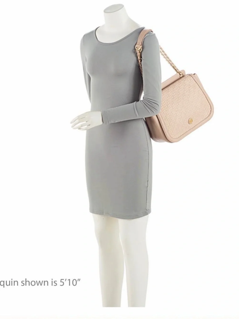 Tory Burch Quilted Leather Crossbody Bag - Blush